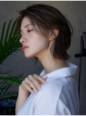 前髪なし外はねウルフボブ20代30代40代【AIN.表参道】川原大地