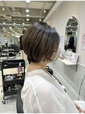 トレンドショート×ベージュカラー
