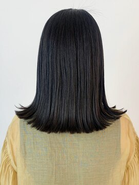 アイティーバイアルバム 八王子店(IT by ALBUM) ブルーブラック_グレーベージュレイヤーロング_ba465051