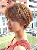 30代40代大人女性/前髪ありショートボブ/ショートヘア/髪質改善