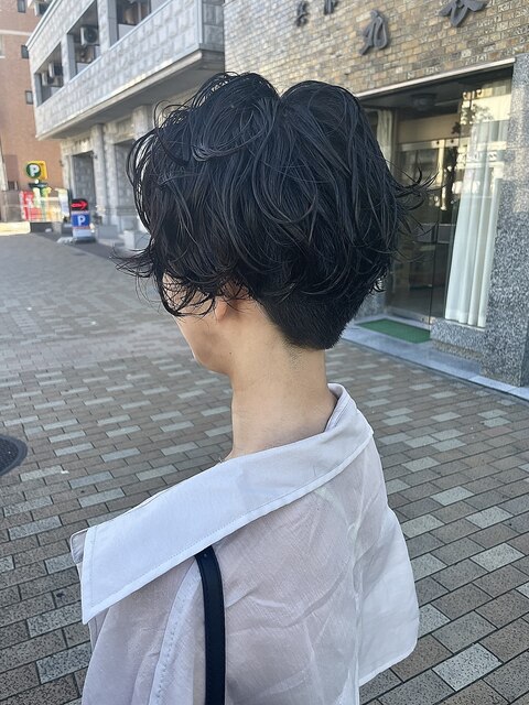 ◎刈り上げハンサムショート×くせ毛風ゆるパーマ◎