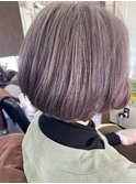 人気閲覧スタイルNo1ハイライト グレイカラー 白髪染め卒業
