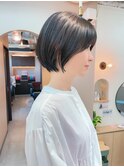 地毛風カラー/ナチュラルレイヤーカット/ショートボブ[船橋]