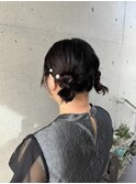 ツインアレンジ ドレスヘア 結婚式 お呼ばれ 二次会成人式卒業式