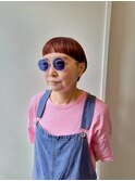 まわりと差がつく秋ショート×オレンジベージュ