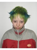 design color／Light green × blue color