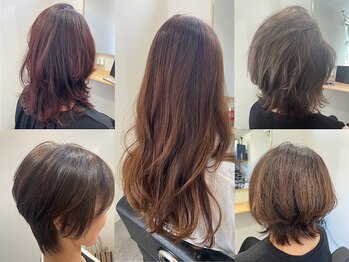 トナリ(tonari)の写真/『髪質改善メニュー多数ご用意◎』透明感抜群な“イルミナカラー”で、上品なデザインカラーへ…☆