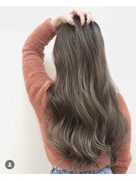 コルル 渋谷(COLULU) 【くすみカラー】ブリーチなしダブルカラー/韓国風巻き/黒染め