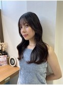 くびれヘア/顔周り/韓国/レイヤーカット/黒髪/ミディアム北千住