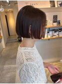 大人可愛いスタイル☆タッセルボブ/髪質改善