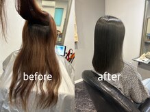 パサつきやパヤパヤしてるのも髪質改善の美髪矯正でサラツヤに！