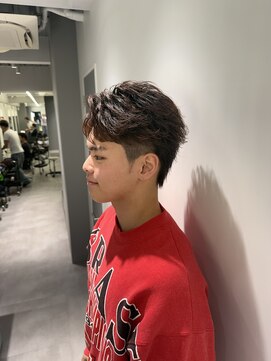 【メンズ】フェザーショートパーマ