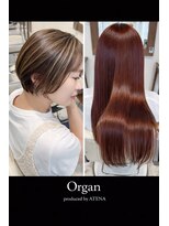 オルガン(Organ)&nbsp;デザインカラー、髪質改善カラー、高彩度カラー