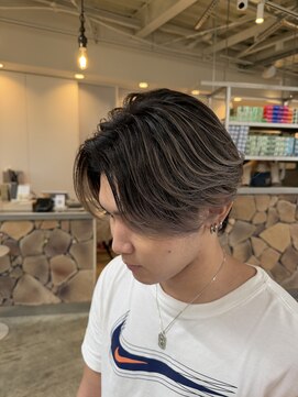 ファンド 千葉(fand) 大人の毛流れセンターパート×バレイヤージュ
