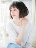 *mod's姪浜*…オン眉韓国風小顔前下がりAラインボブショートe