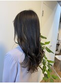 ブリーチなし × 透明感アッシュ系カラー