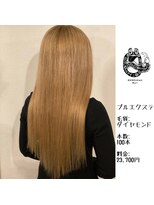 エクステンション キュー(extension Q)&nbsp;プルエクステ/ダイヤモンド毛質52cm(長さおへそ位)100本23,700円