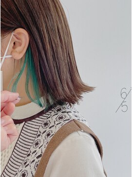 ゴブンノロク(GOBUN NO ROKU) インナーカラーグリーン［緑地公園/千里山/千里中央/桃山台］