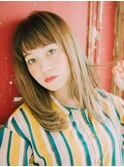 ハイトーン×セミロング