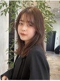 【noi】渋谷 レイヤーカット ミディアム くびれヘア