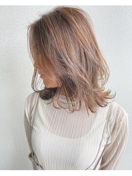 トリート 船堀店(TREAT) ミディアム×透明感ベージュ