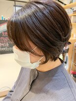 タイズ(ties)&nbsp;20代30代大人ショートココアブラウン小顔美肌ストレート丸み