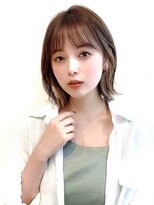 ボブウルフ外国人風カラー韓国ツヤカラー透明感ナチュラルモード