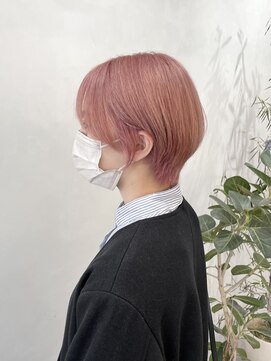 エイト プラット 渋谷2号店(EIGHT plat) ピンクベージュ　ケアブリーチダブルカラー　7/21