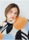 大人っぽく見せたい人のセンターパートボブスタイル