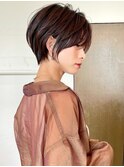 ショートボブ髪型30代40代50代前髪あり前髪なし面長丸顔【荒牧】