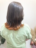 ヘアコレクション アンジュ(Hair collection Unge)&nbsp;オレンジ裾カラー