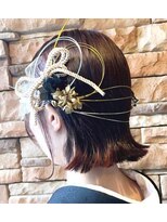 エノモト(ENOMOTO)&nbsp;二十歳の集いボブアレンジ