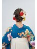 卒業式ヘア袴着付け