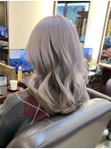 韓国風ハイトーンカラーラベンダーアッシュ【池袋/グレージュ】