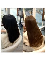 クラン ヘアーアンドスタジオ(CLAN hair & studio)&nbsp;ハイトーンエクステブリーチインナーミルクティーベージュ