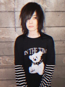 ハコ プラス(HACO+) ウルフ　エモ　レイヤー　黒髪