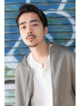 ケアリー 大泉学園(Carelly) ツイストパーマ七三オールバックマッシュウルフスリークショート