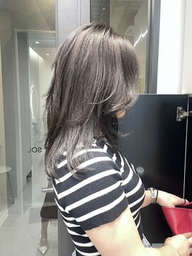 ソル 栄矢場町(SOL) オリーブグレージュ/オリーブカラー/透明感カラー/名古屋美容院