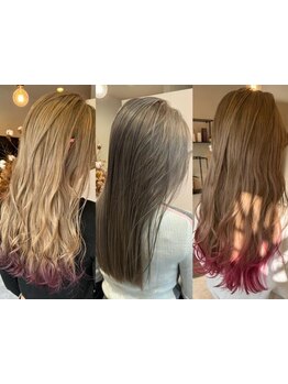 一人一人に合わせたパーソナルな調合で、思わず触れたくなる柔らかく透明感のあるカラーに[安城/南安城]