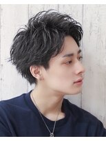 アルマ(ALMA)&nbsp;束感マッシュリバースパーマニュアンスパーマ黒髪ツーブロック