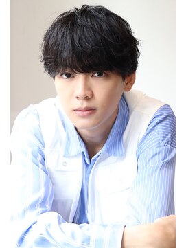 ネイビー(NAVY) 大人のシースルーマッシュ 好印象ニュアンスパーマ