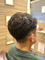 銀座マツナガ 神田店&nbsp;セット簡単ダメージ軽減リバースパーマツーブロ刈り上げ