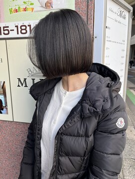 サロンドミルク 溝の口店(salon de MiLK) 20代30代40代/ボブ/ミニボブ/イルミナカラー［溝の口］