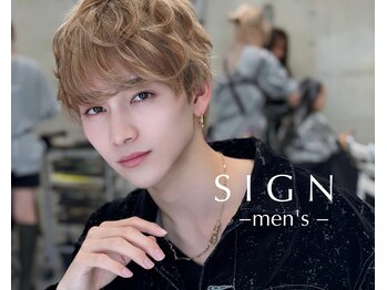 SIGN 渋谷 men's / メンズカット/ダウンパーマ/ブリーチ/ニュアンスパーマ