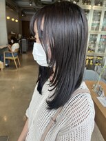 オーガニック リブ 川越(organic+live)&nbsp;大人可愛い顔まわりレイヤーカットブリーチなし伸ばしかけ