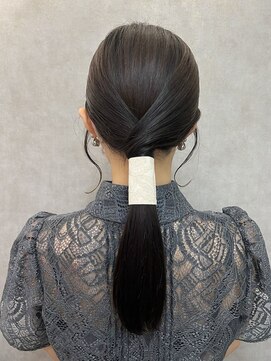 メゾンドムニ 恵比寿(Maison de MUNi) 20代30代40代大人可愛いタイトシニヨンヘアセット