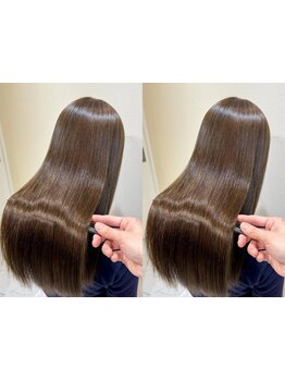 【縮毛矯正×髪質改善】で自然で美しい艶髪に♪[もりの里/金沢/似合わせ/美髪/マンツーマン/バリアフリー]