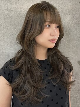 ジーナ 渋谷神南(Zina) 【Kaede】大人気たっぷりレイヤースタイル/オリーブベージュ