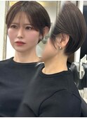 丸みショート キレイめ 博多美容室