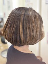 レーブ バイ ファースト 岩切店(reve by first)&nbsp;白髪ぼかしハイライト×ボブ